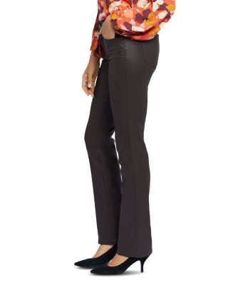 Marilyn Coated High Rise Straight Jeans