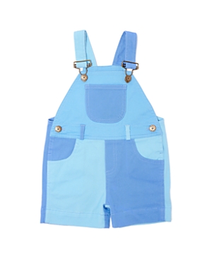 Dotty Dungarees Unisex Tonal Colorblock Overall Shorts - Baby, Little Kid, Big Kid In Blue