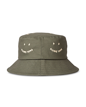 Paul Smith Happy Logo Bucket Hat In Green