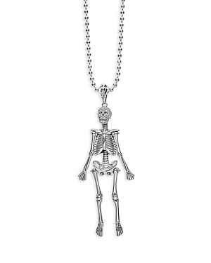 Lagos Sterling Silver Rare Wonders Skeleton Pendant Necklace, 22-24 In Metallic