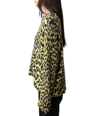 トップス Zadig & Voltaire Markus Leopard Sweater Zadig & Voltaire Markus Cashmere Leopard Print Sweater