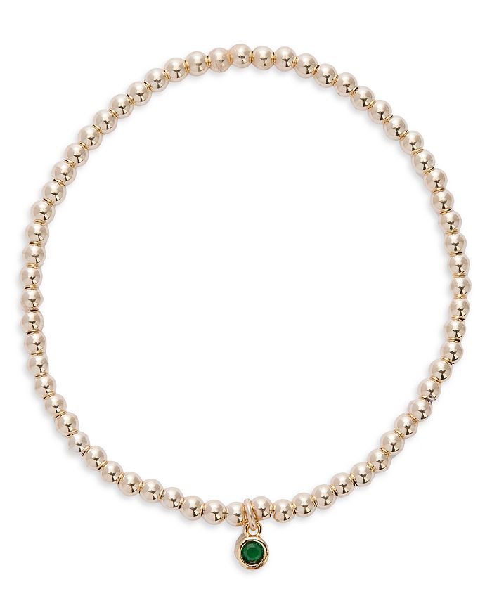 Alexa Leigh Esme Ball Bead Bezel Charm Bracelet in 14K Gold Filled
