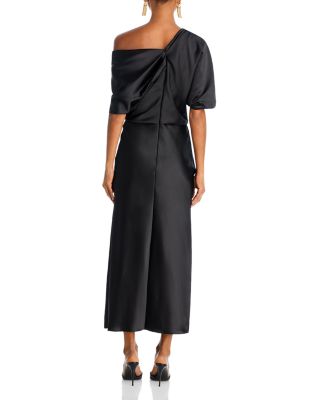 Draped Pencil Midi Dress