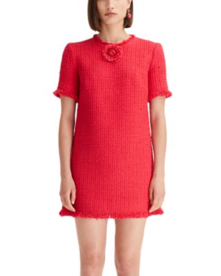 Oscar de la Renta - Short Sleeved Round Neck Dress