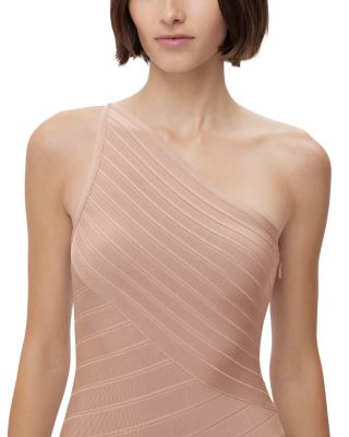 Asymmetric One Shoulder Mini Dress