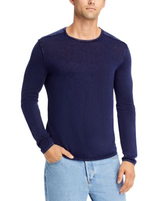 Acid-Wash Crewneck Sweater