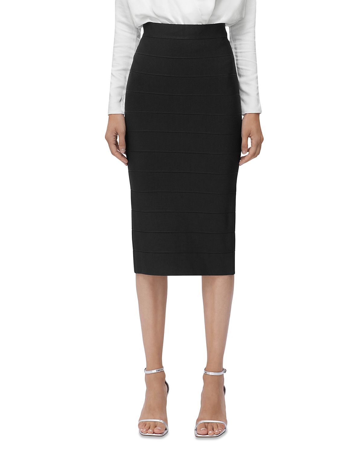 Herve Leger Icon Bandage Pencil Skirt