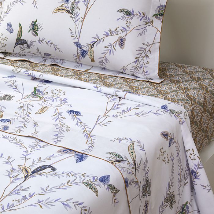 Yves Delorme Grimani Flat Sheet, Full/Queen Bloomingdale's