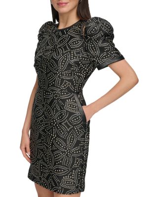 in mini dress Women's Shadi Mini Dress in Black, L Black