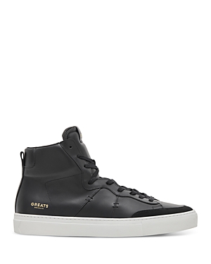 Greats Men's Royale 2.0 Lace Up High Top Trainers In Nero
