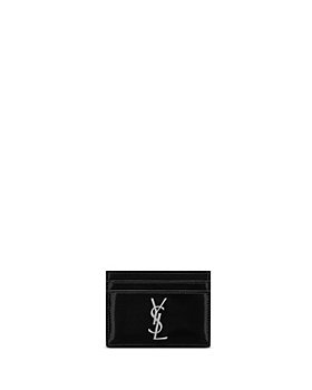 LE MONOGRAMME credit card wallet in CASSANDRE CANVAS AND SMOOTH LEATHER, Saint Laurent