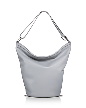 Shop Proenza Schouler White Label Leather Spring Bucket Bag In Ash