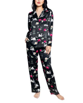 Petite Plume - Silk Swan Lake Pajama Set