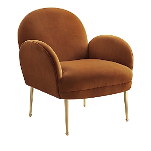 Shop Tov Furniture Gwen Cognac Velvet Chair