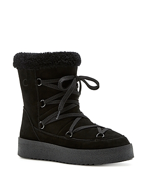 La Canadienne Emery Genuine Shearling Lined Waterproof Boot In Black