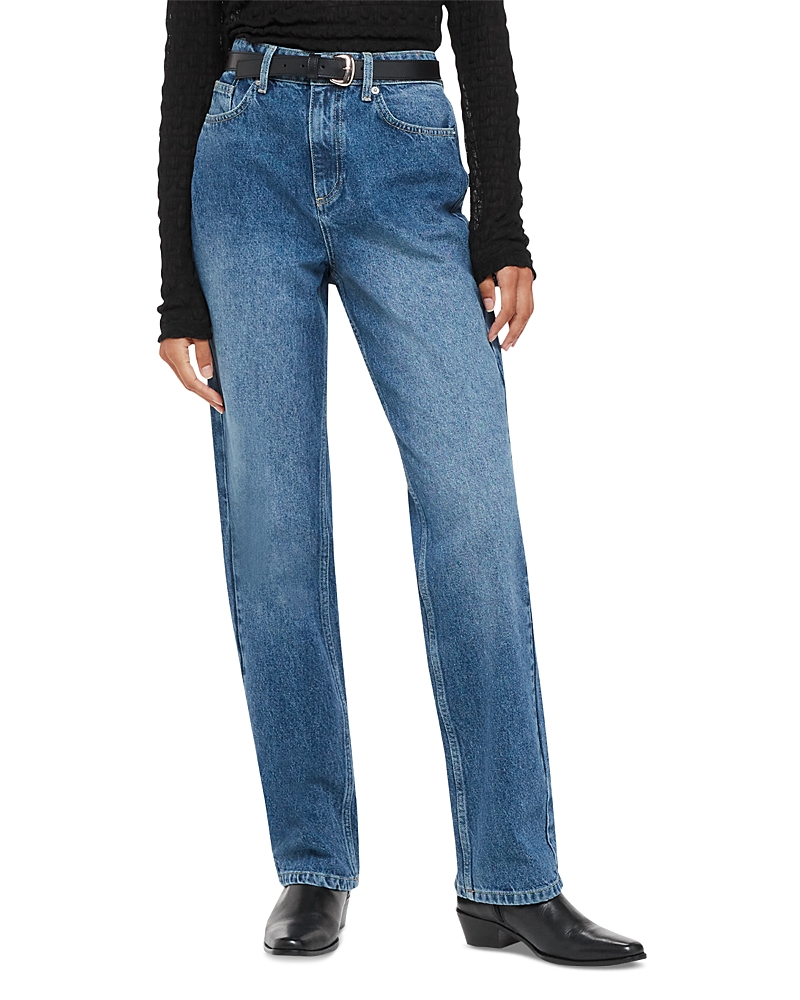 Whistles Straight Leg Jeans In Denim