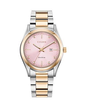 Shop Citizen Eco-drive Sport Luxury Watch, 33mm In Pink/two-tone