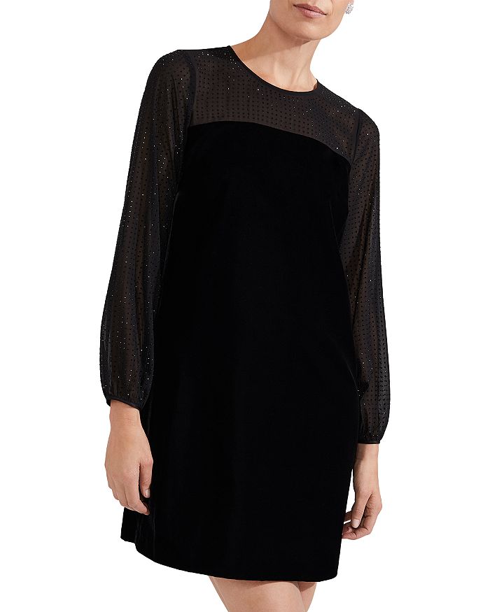 HOBBS LONDON Zariah Velvet Dress Bloomingdale's