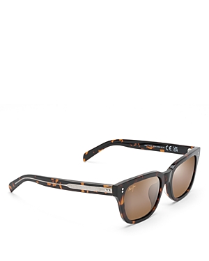 Maui Jim Likeke Polarized Square Sunglasses, 54mm In Havana/brown Polarized Solid