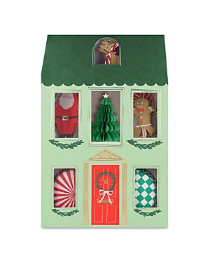 Meri Meri Festive House Cupcake Kit In Green