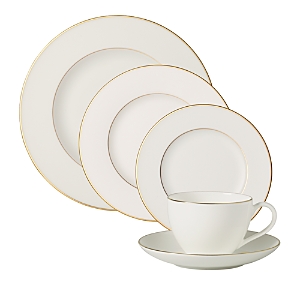 Villeroy & Boch Anmut Gold 5-piece Place Setting In White/gold