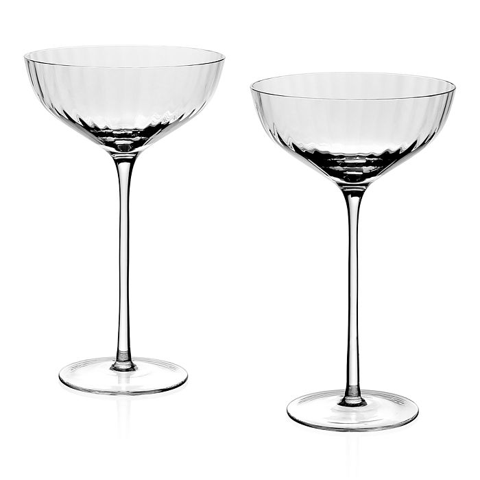 Tall Drink Crystal Glasses - Set of 2