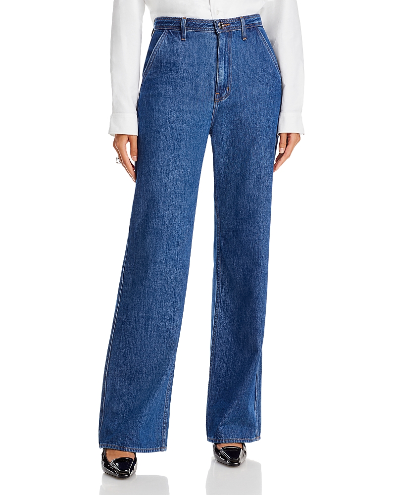 Derek Lam 10 Crosby Faye High Rise Tailored Jeans In Bedford Dark In Bedford Dark