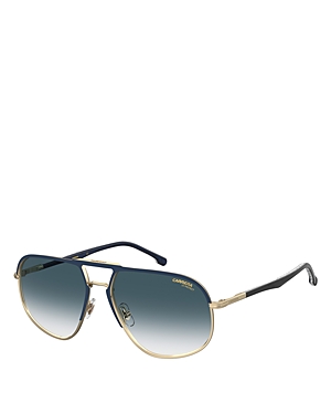 Carrera Aviator Sunglasses, 60mm In Blue/blue Gradient