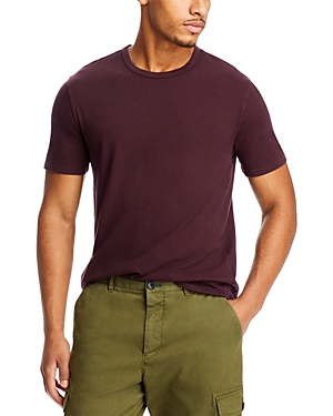 Vince Garment Dyed Crewneck Tee In Washed Pin