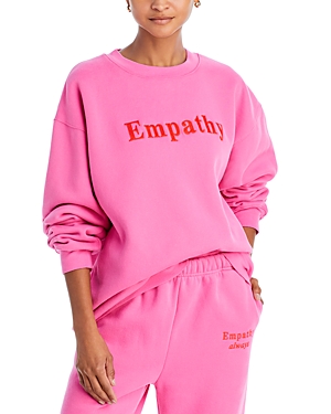 Shop The Mayfair Group Crewneck Oversized Sweatshirt In Pink
