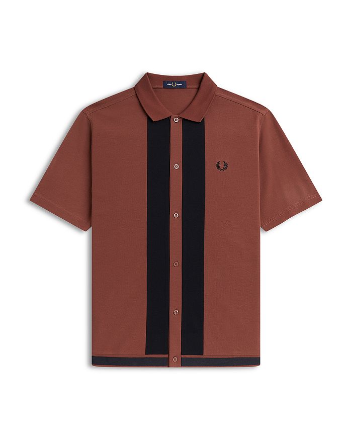 Fred perry cotton shirt clearance