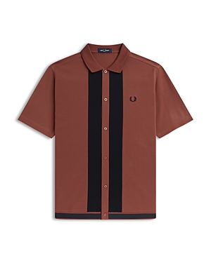Fred Perry Cotton Panel Regular Fit Polo Shirt