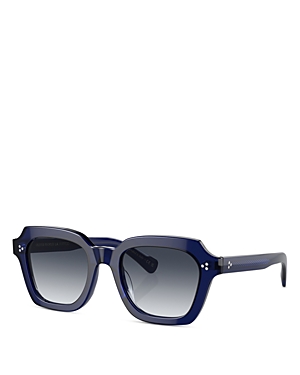 Oliver Peoples Kienna Pillow Sunglasses, 51mm In Blue/blue Gradient