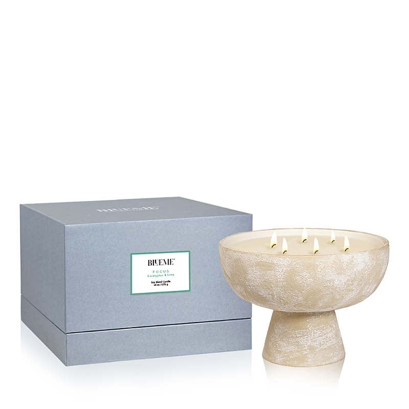 Blueme Focus Eucalyptus & Lime Giant Ceramic Candle, 45 Oz.