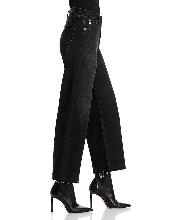 Shop Ag Saige High Rise Wide Leg Cropped Jeans In 6 Years Grandiose