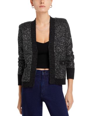 Bloomingdale's offers Cashmere Sequined Bow Sweater Black Petite Large