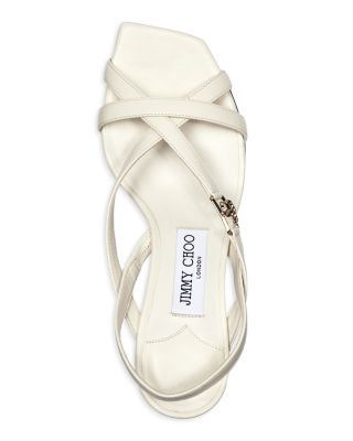 【JIMMY CHOO】Jess 65 リキッド メタル レザーサンダル JIMMY CHOO】Jess 65 リキッド メタル レザーサンダル