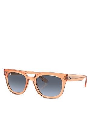Shop Ray Ban Ray-ban Phil Square Sunglasses, 54mm In Orange/blue Gradient