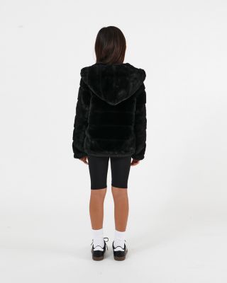 Unisex Goldy Faux Fur Short Coat - Little Kid, Big Kid