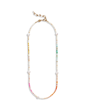 Anni Lu Rainbow Nomad Beaded Cultured Freshwater Pearl Station Necklace, 16.5 In Multi