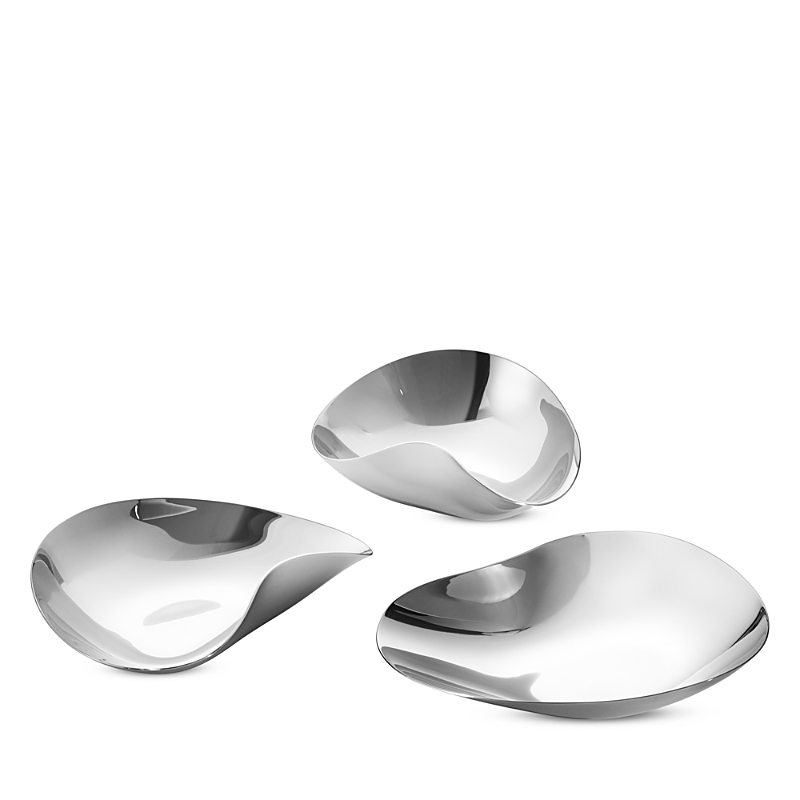 Georg Jensen Silver Indulgence Stainless-steel Set Of Three Condiment Bowls In Silver