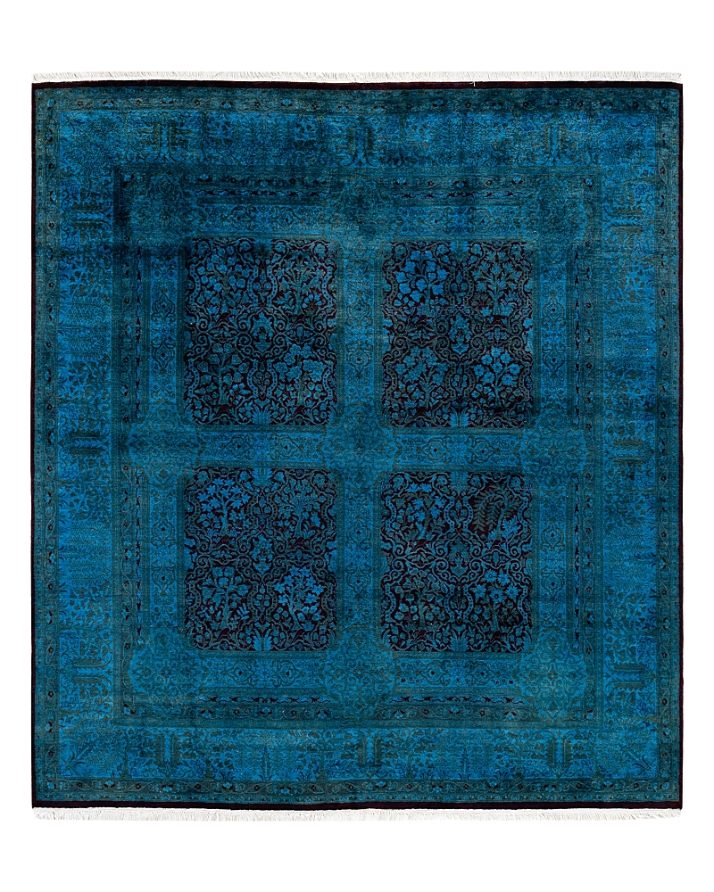 Bloomingdale's Fine Vibrance M1482 Area Rug, 6'1 X 6'9 In Blue