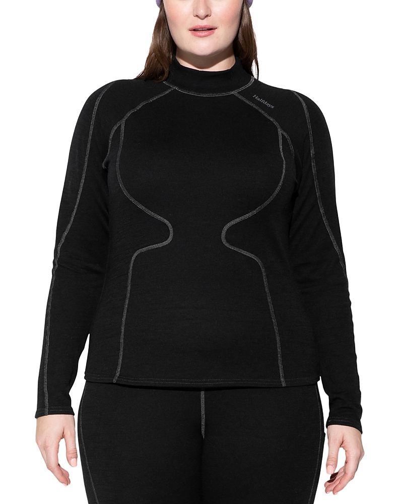 Halfdays Fay Merino Wool Top In Black