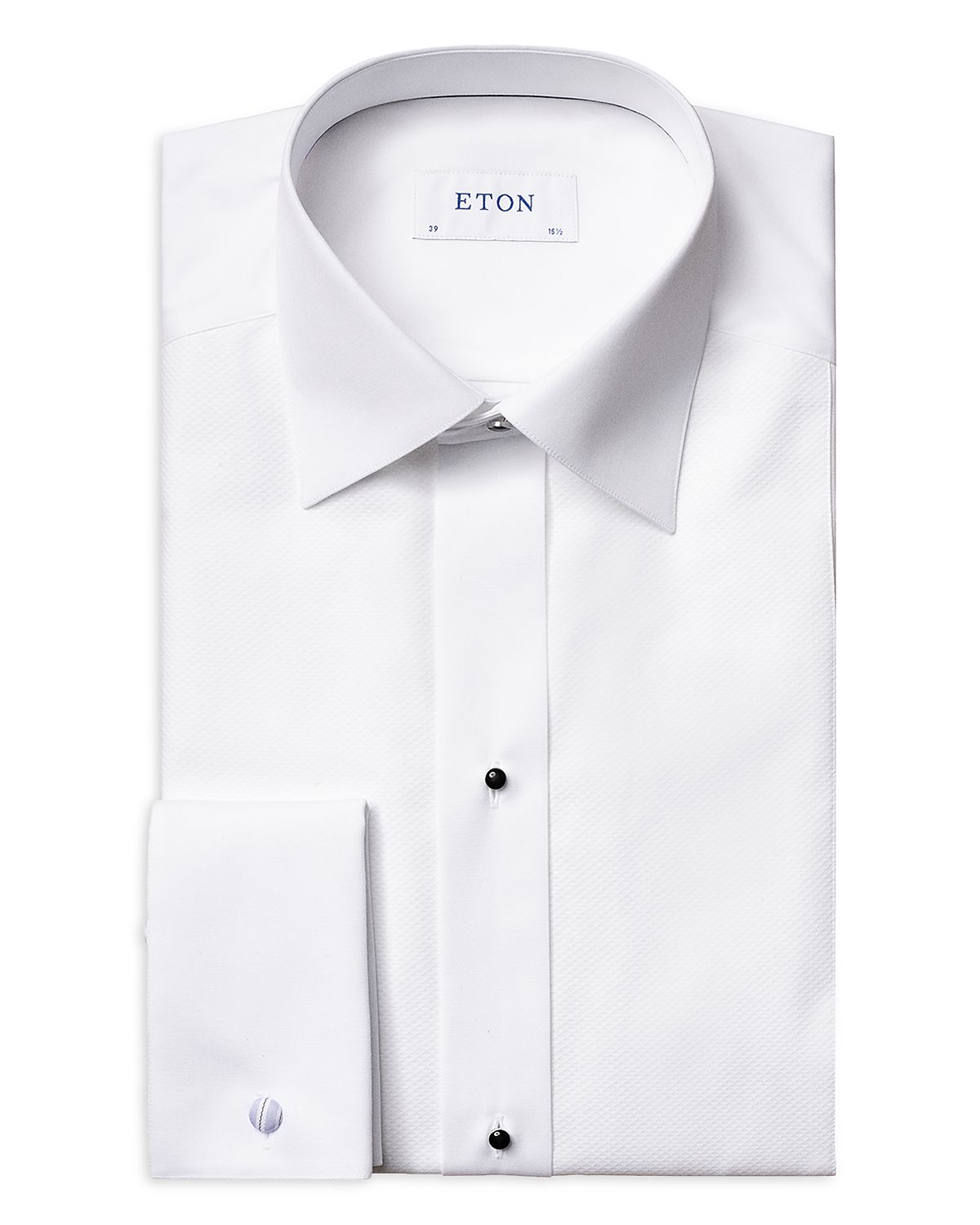 Eton Classic Fit White Pique Formal Shirt