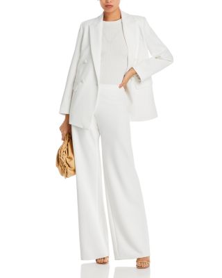 Rosetta Getty - Double Breasted Blazer & Bias Cut Wide Leg Pants