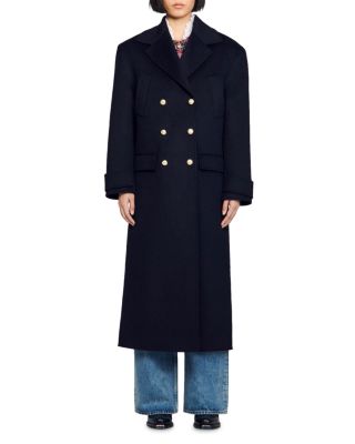 Sandro - Betina Wool Double Breasted Coat
