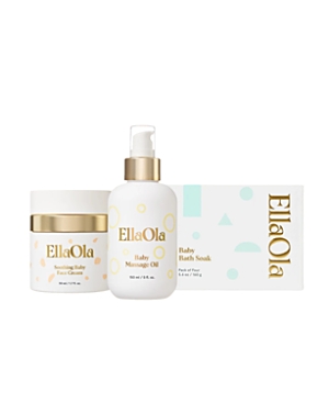 Ellaola Kids'  The Mommy & Me Spa Bundle (3 Pieces) - Baby In White