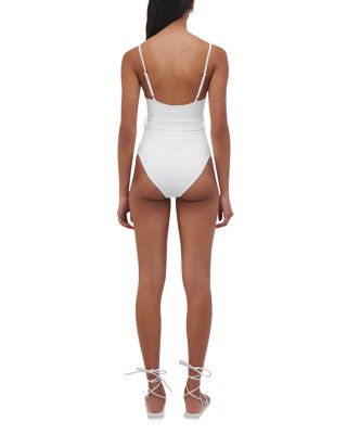 Noa Belted Bustier One Piece Swimsuit