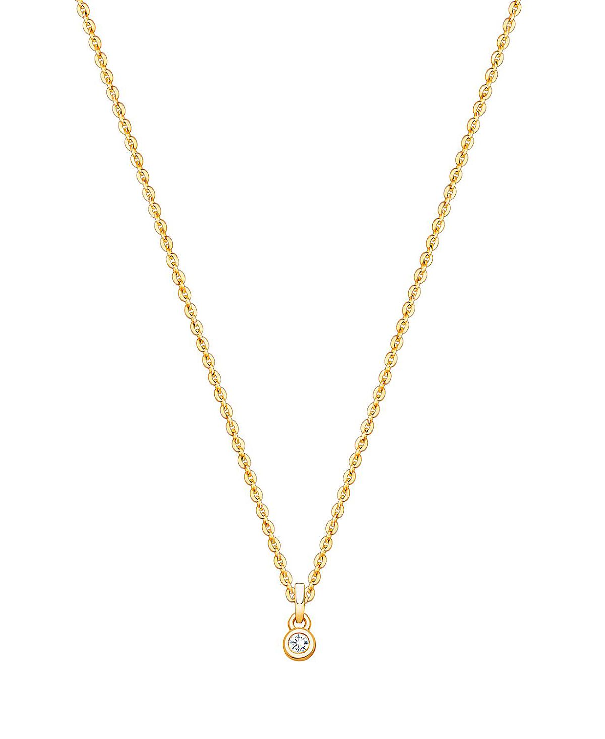 Tiny Blessings Children's 14K Gold My 1st Diamond Girls' 12-14 Necklace