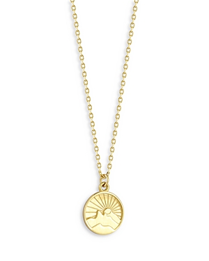 Moon & Meadow 14K Yellow Gold Scenic View Pendant Necklace, 16